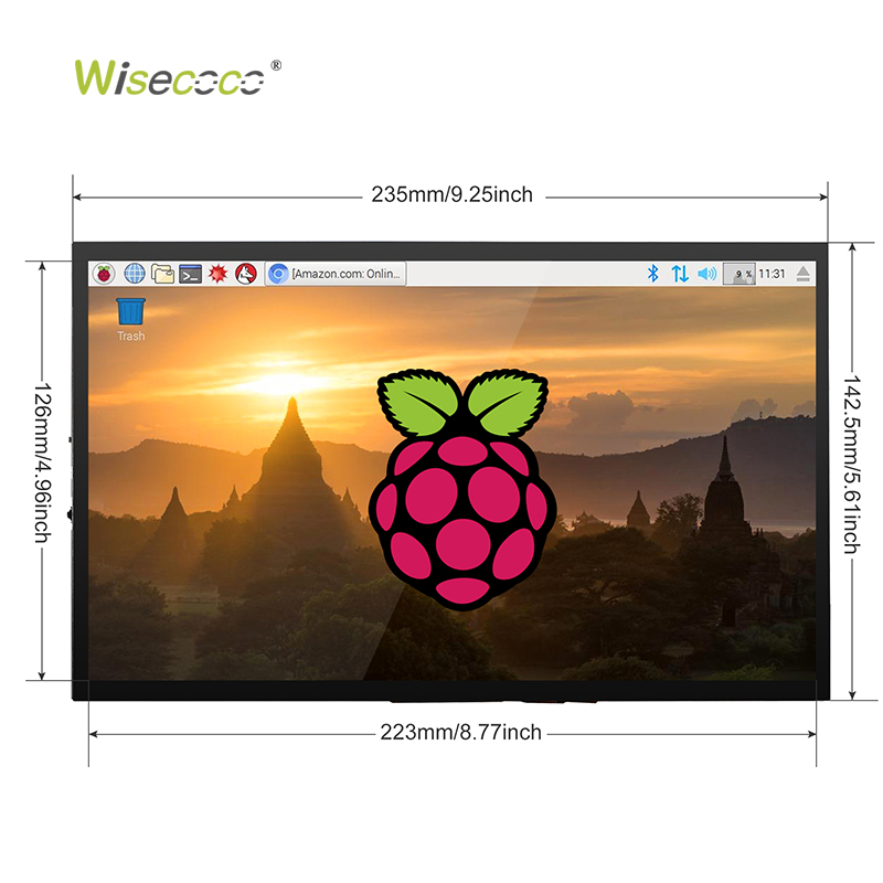 5 7 10,1 Zoll 1024*600 HD IPS  – Raspberry Pi 10.1 Inch Capacitive Touch Screen Ips Bewertung und Preis