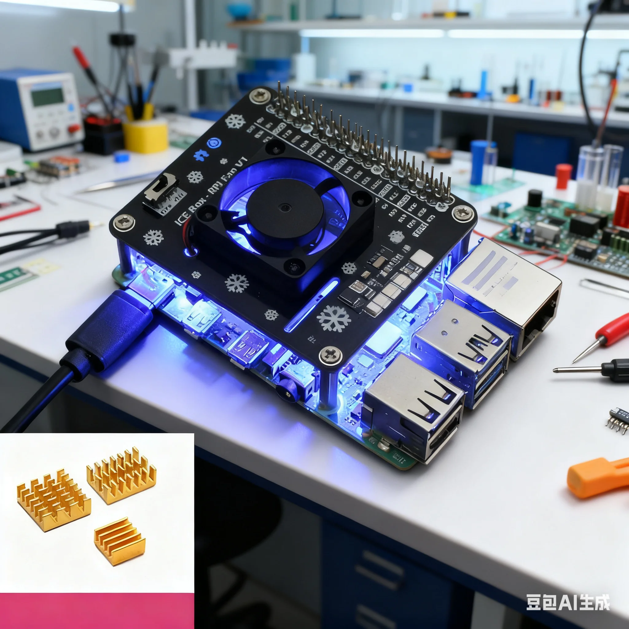 Aktiver Kühlhut für Raspberry  – Raspberry Pi Water Cooling Kit Bewertung und Preis